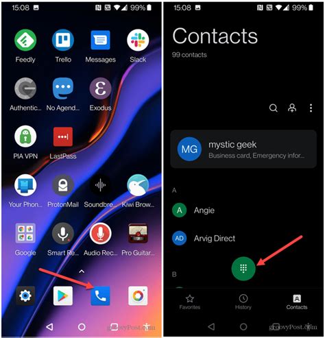 how do i create a voicemail shortcut on my android