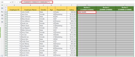 How Do I Create Buckets In Excel