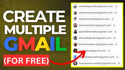 how do i create multiple gmail accounts with the same phone number