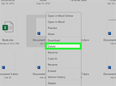 Delete a Word Document