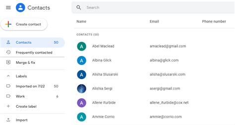 how do i delete an email address from my contact list in gmail
