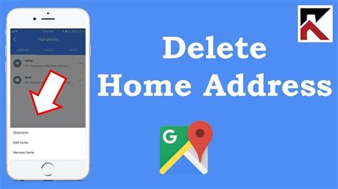 how do i delete my home address from google maps iphone