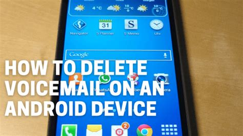 how do i delete visual voicemail on android