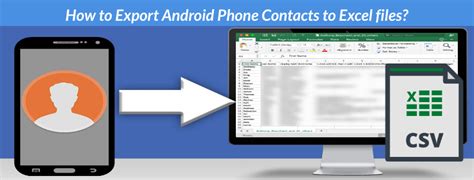 how do i export contacts from android to excel