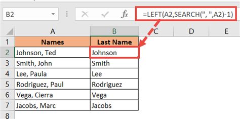 how do i extract first name and last name in excel
