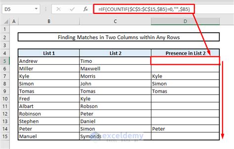 how do i find non duplicates in excel two columns