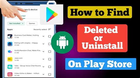  62 Most How Do I Find Recently Uninstalled Apps On Android Best Apps 2023