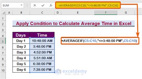 how do i find the average time in excel