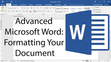 how do i format a document in word