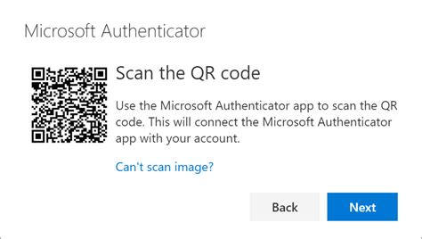 how do i get a qr code for microsoft authenticator work account