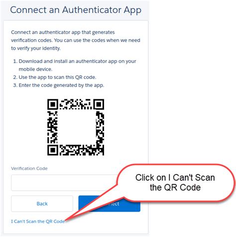 how do i get a qr code for salesforce authenticator