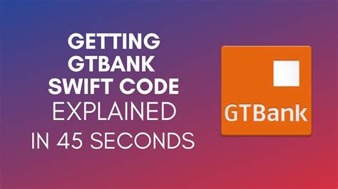 how do i get my gtbank swift code