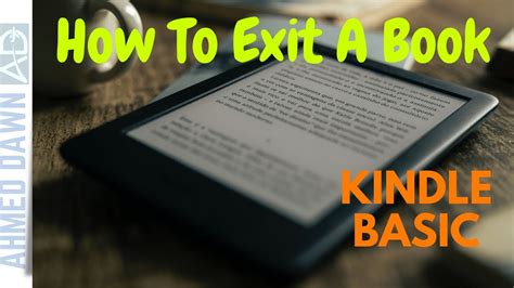how do i get out of a book on kindle scribe