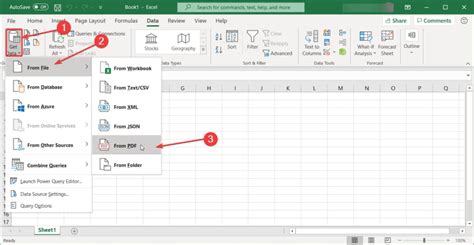 how do i import data from a pdf into excel