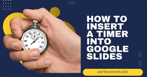 how do i insert a timer into google slides