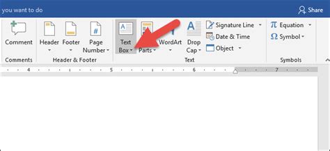 how do i insert text box in word