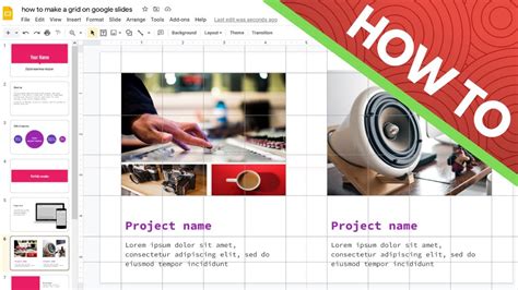 how do i make a grid on google slides