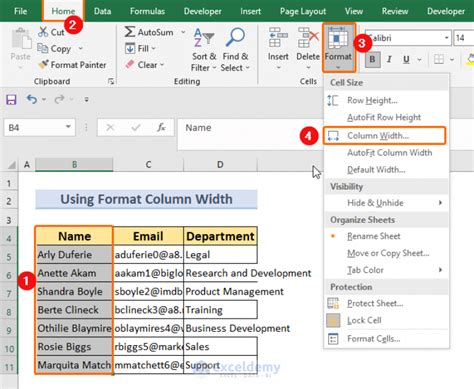 how do i make excel automatically adjust cell size