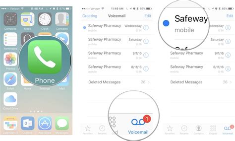 how do i open a voicemail