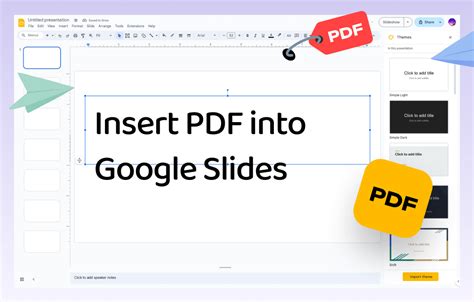 how do i put a pdf into google slides