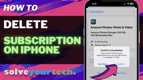 how do i remove a subscription on my iphone