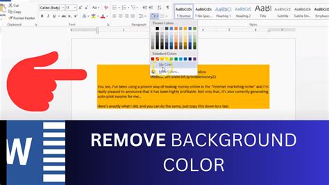 How Do I Remove Background Color From Text In Word