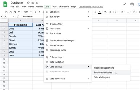 how do i remove duplicate rows in google sheets