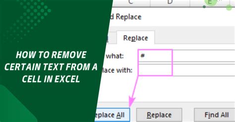 how do i remove part of text from a cell in excel