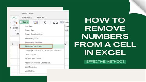 how do i remove text and keep numbers in excel