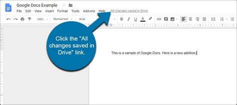 how do i save changes on google docs