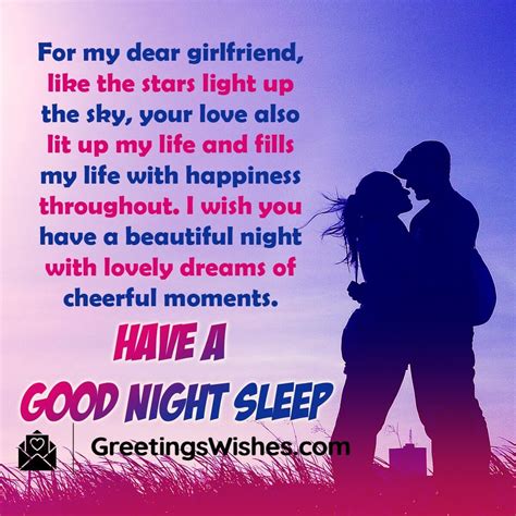 how do i send a good night message to my girlfriend