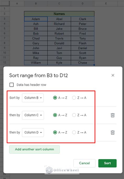 how do i sort a column alphabetically in google sheets