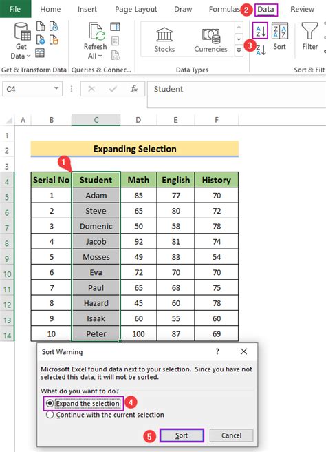 how do i sort and filter in excel without mixing data
