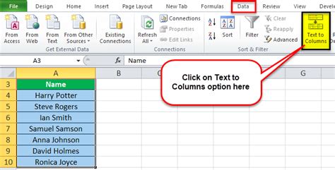 Split Column in Excel