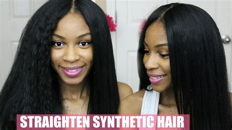 Fresh How Do I Straighten Synthetic Hair For Long Hair