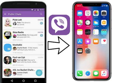 how do i transfer my viber messages from android to iphone