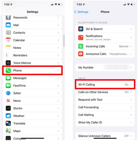 how do i turn wifi calling on iphone