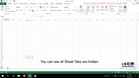 How Do I View Hidden Tabs In Excel