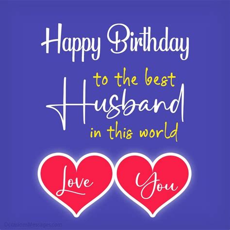 how do i wish my husband a happy birthday