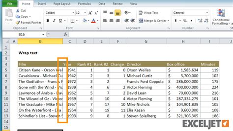 how do i wrap text in excel without changing cell size