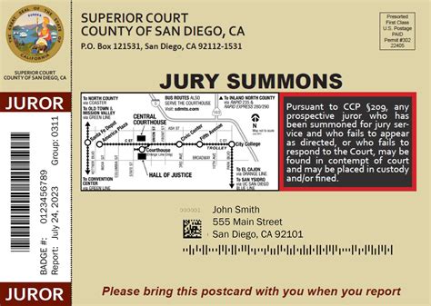 how do jury summons work