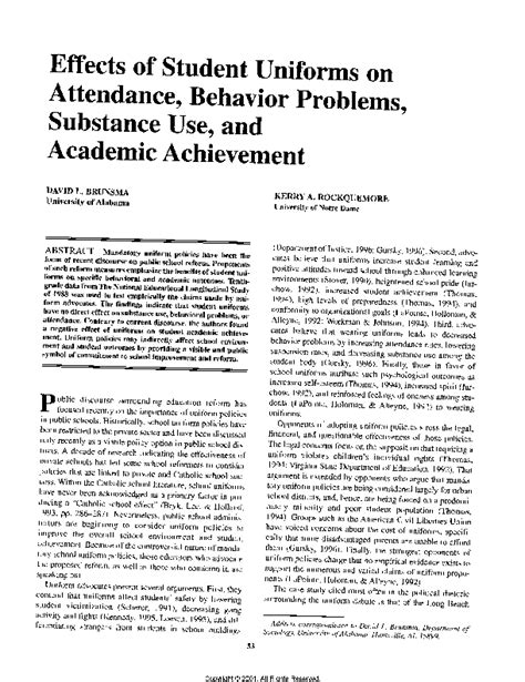 How Do School Uniforms Affect Student Behavior