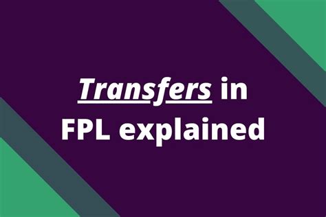 How Do Transfers Work In Fpl