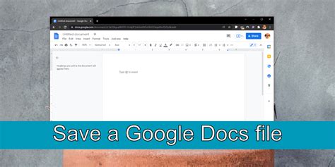 how do u save a document on google docs