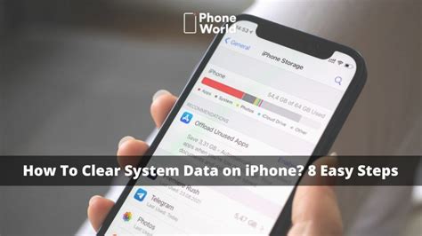 how do you clear system data from iphone