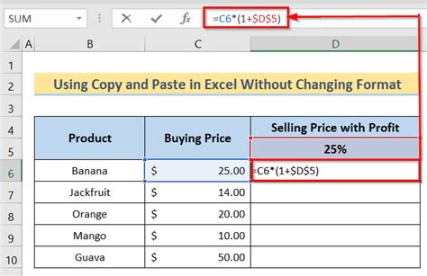 how do you copy formulas in excel without changing references