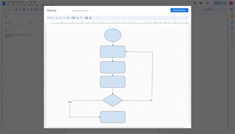 how do you create a flowchart in google docs
