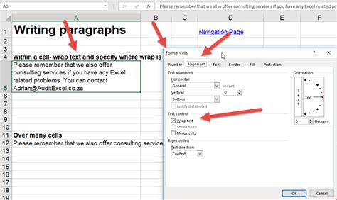 How Do You Create Paragraphs In Excel Cells