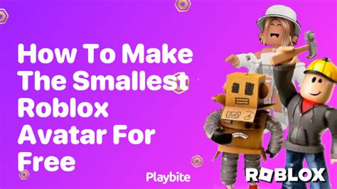 how do you create the SMALLEST roblox avatar | Roblox Forum