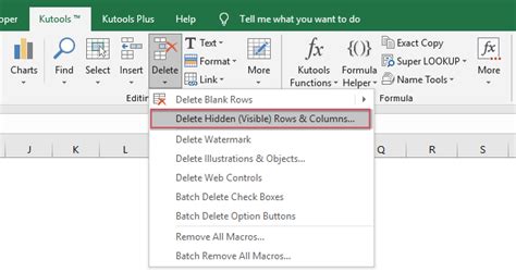 how do you delete blank columns in excel